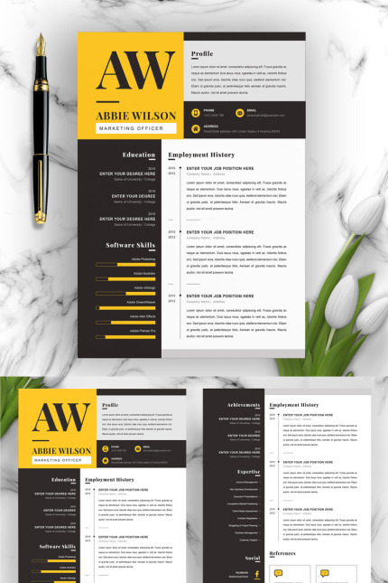 Kit Graphique #96809 Clean Cv Divers Modles Web - Logo template Preview