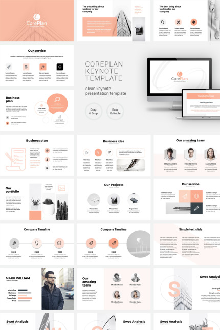 Kit Graphique #96998 Modern Keynote Divers Modles Web - Logo template Preview