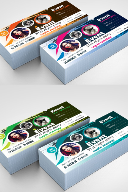 Kit Graphique #97098 Ticket Event Divers Modles Web - Logo template Preview