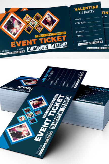 Kit Graphique #97104 Ticket Event Divers Modles Web - Logo template Preview