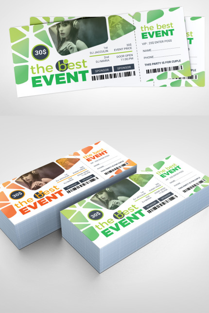 Kit Graphique #97663 Ticket vnement Divers Modles Web - Logo template Preview