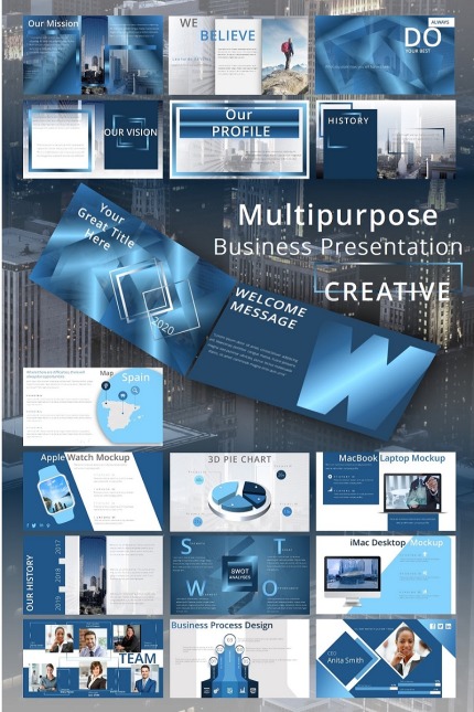 Kit Graphique #97945 Presentation Template Divers Modles Web - Logo template Preview